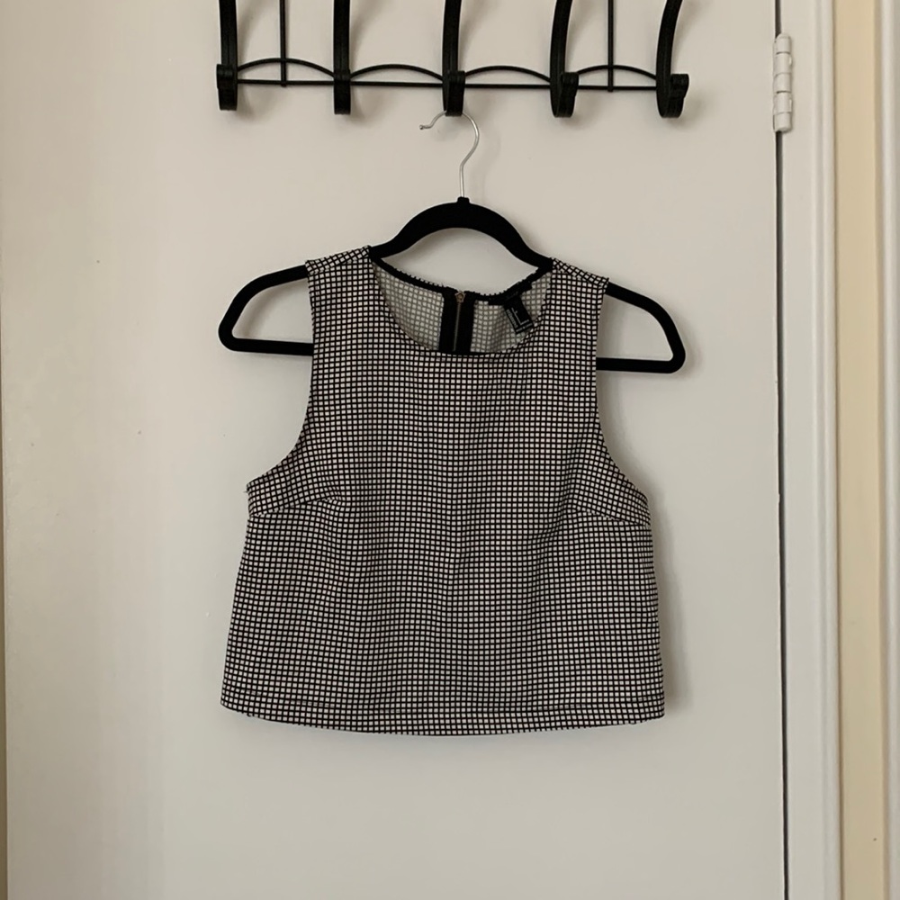 Forever 21 Grid Crop Top
